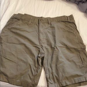 Dark brownish green shorts